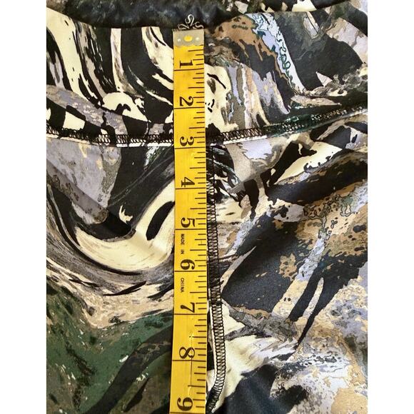 Simply Vera Vera Wang Women Leggings Large Geometric Cropped Athleisure Gym - Picture 5 of 7